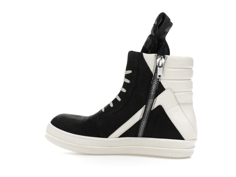 Rick Owens Geobasket High Black Milk