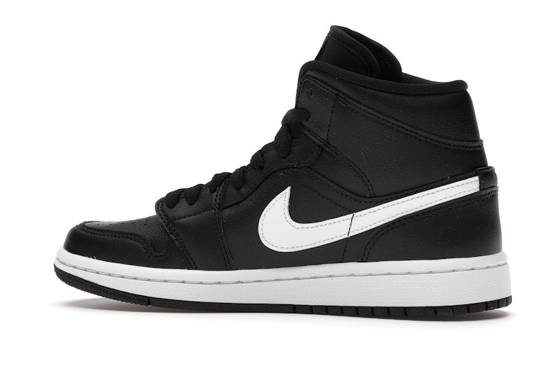 Jordan 1 Mid Black White (Women's)
