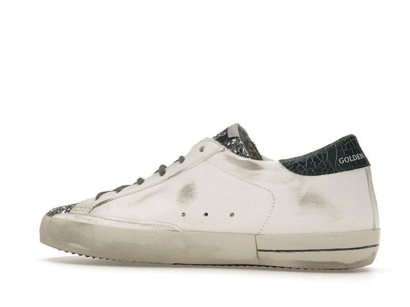 Golden Goose Super-Star Glitter Cream Silver (Women's)