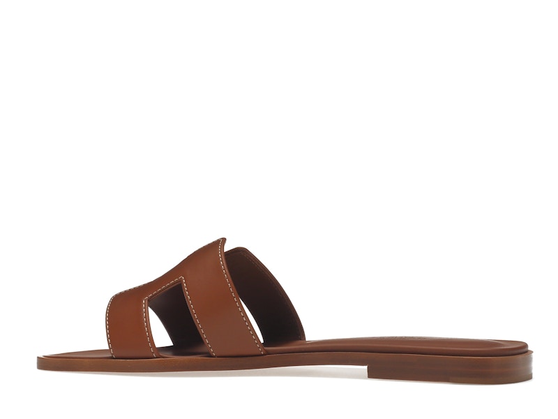 Hermes Oran Sandal Gold Box Calfskin Leather