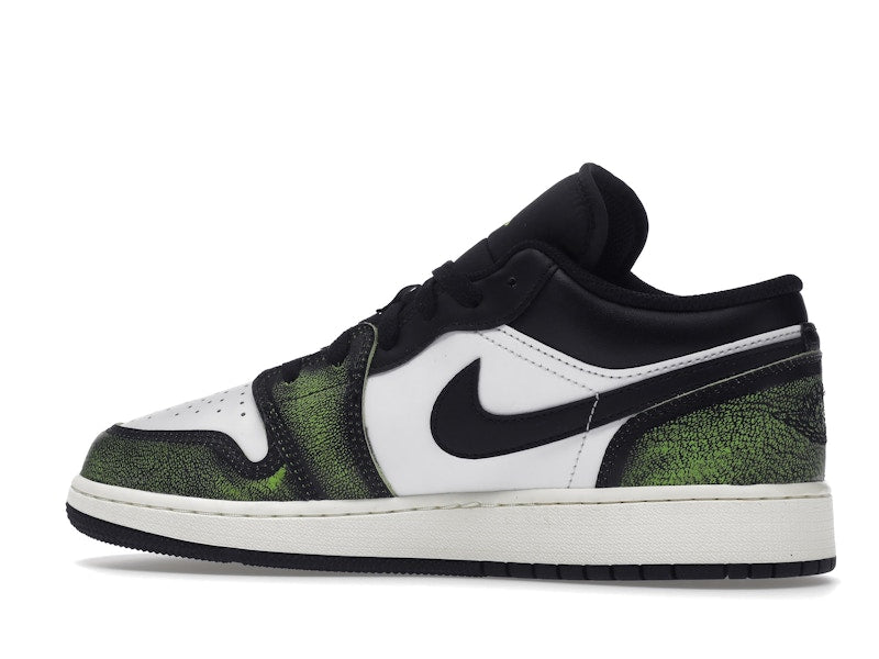Jordan 1 Low Wear Away Electric Green (GS)