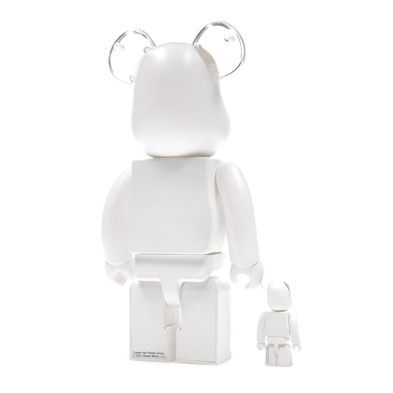 Bearbrick Casper the Friendly Ghost 100% & 400% Set White