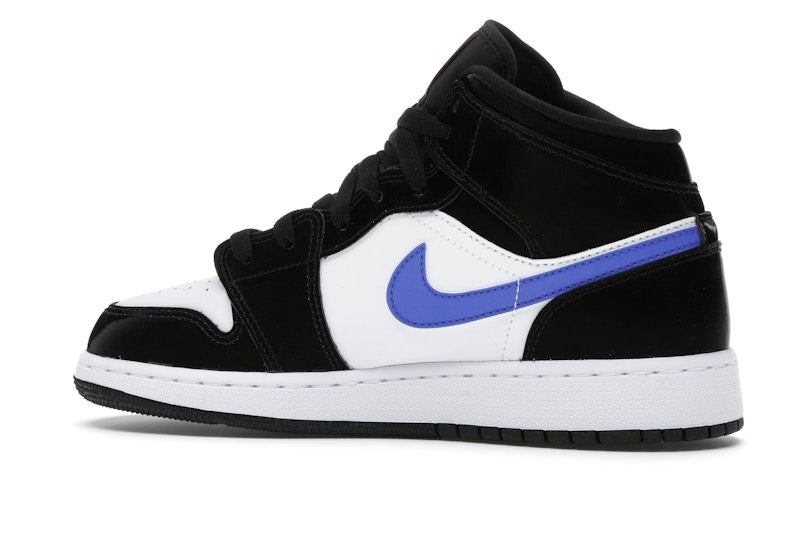 Jordan 1 Mid Black Racer Blue White (GS)