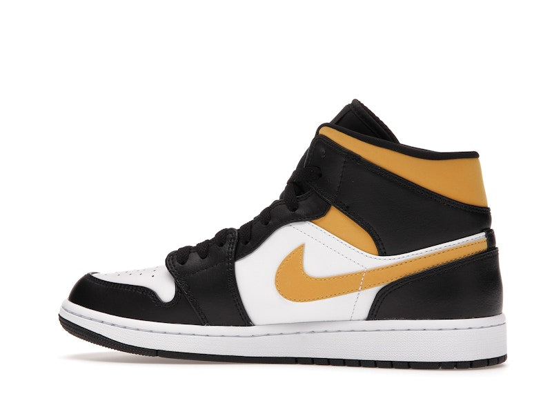 Jordan 1 Mid White Pollen Black