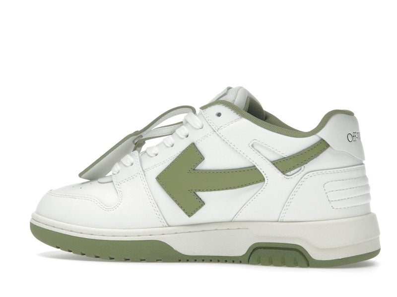 OFF-WHITE Out Of Office OOO Low Tops White Sage