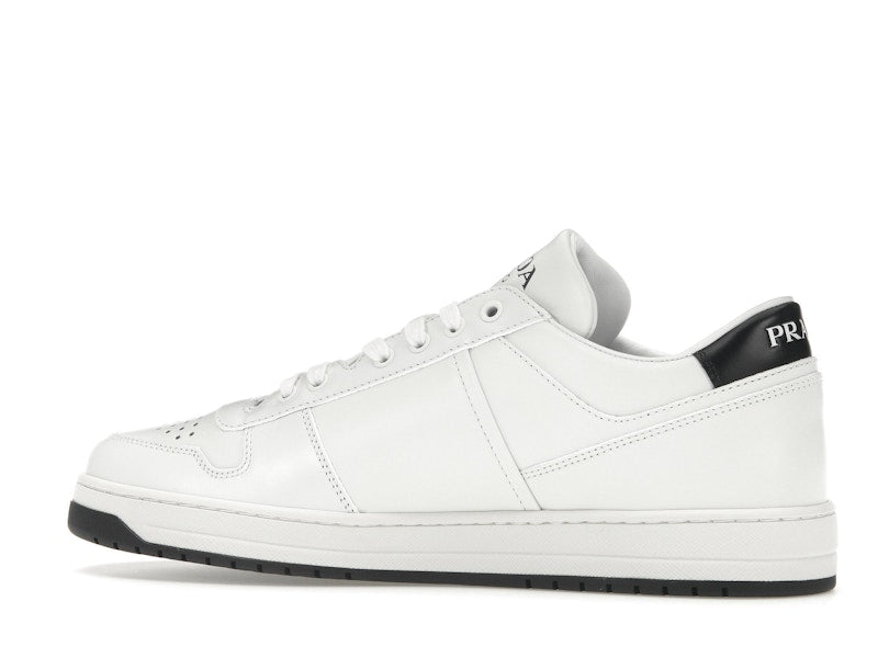 Prada Downtown Low Top Sneakers Leather White White Black