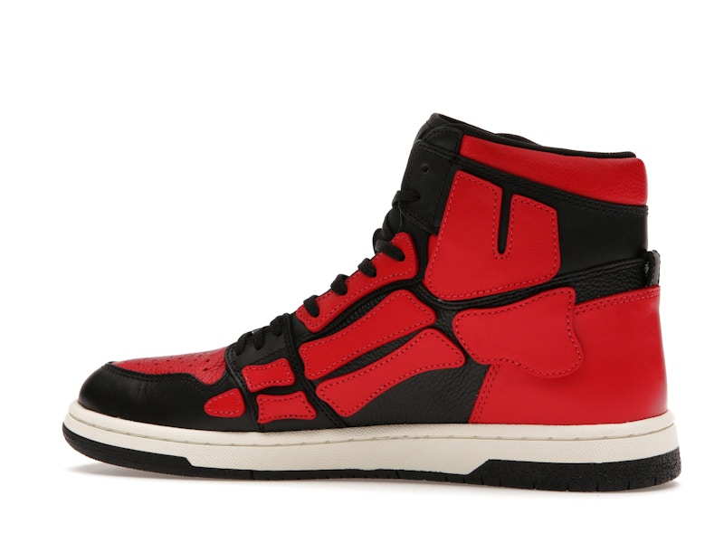 AMIRI Skel Top Hi Black Red White