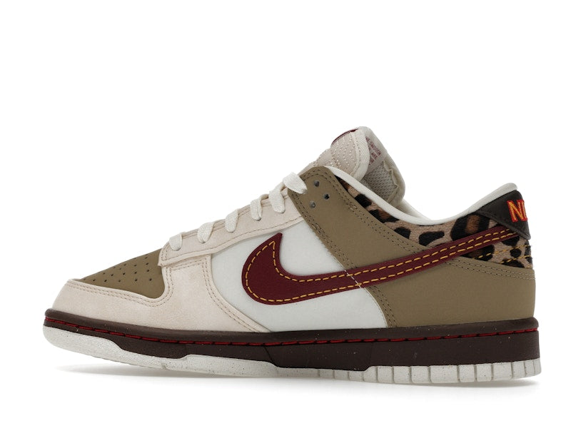 Nike Dunk Low Retro Khaki Team Red Pearl White (Women's)