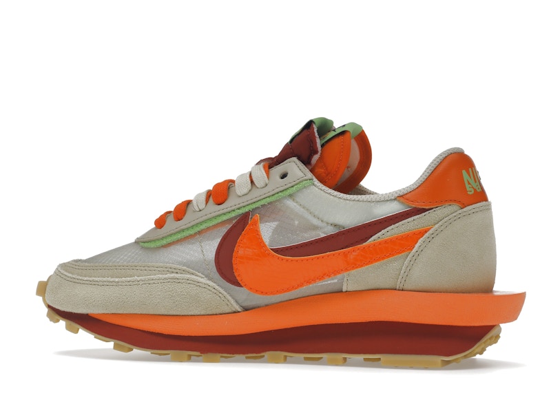 Nike LD Waffle sacai CLOT Kiss of Death Net Orange Blaze