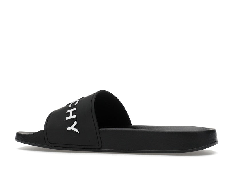 Givenchy Paris Flat Sandals Black White