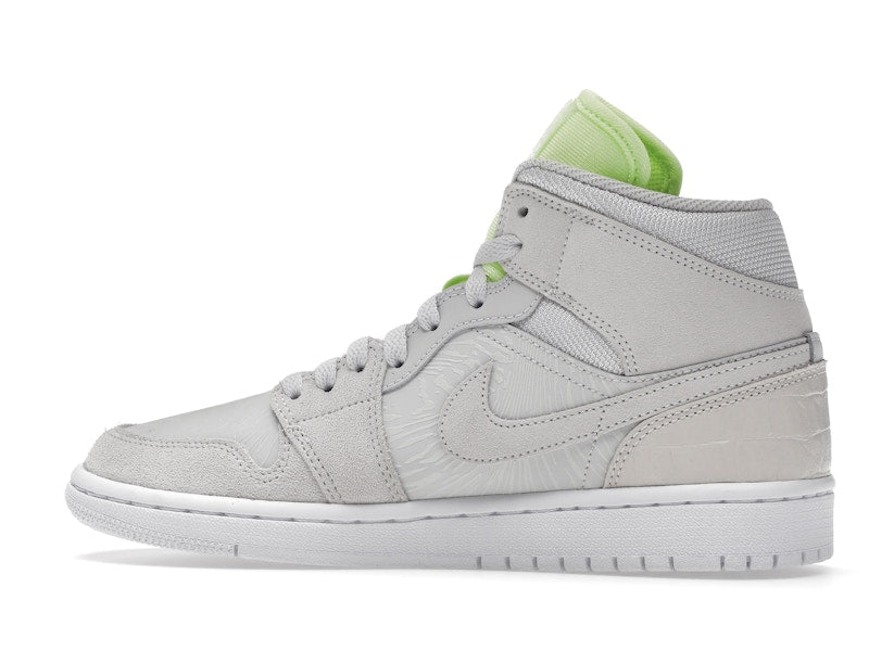 Jordan 1 Mid Vast Grey Ghost Green (Women's)