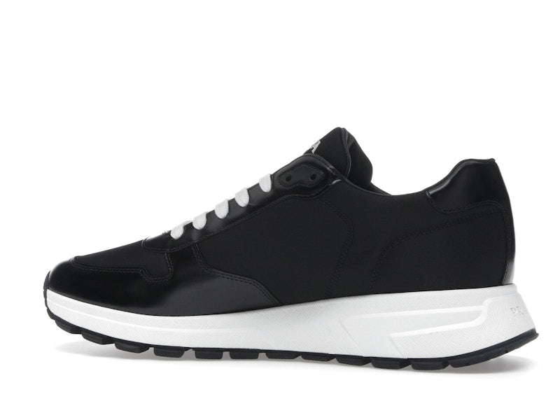 Prada PRAX 01 Sneakers Re-Nylon Brushed Leather Black White