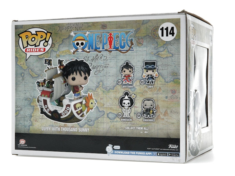 Funko Pop! Rides One Piece Luffy with Thousand Sunny 2022 Winter Convention Exclusive Figure #114