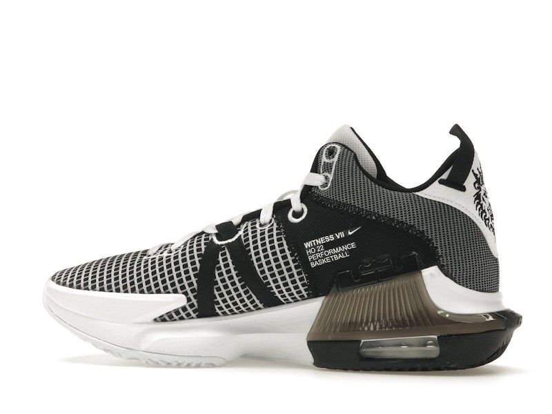 Nike LeBron Witness 7 White Black Metallic Silver