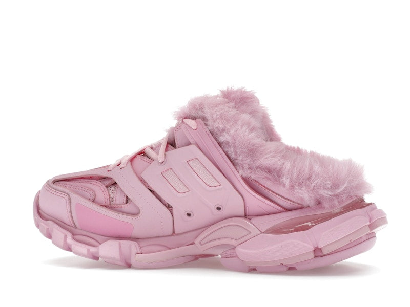 Balenciaga Track Mule Pink Faux Fur (Women's)