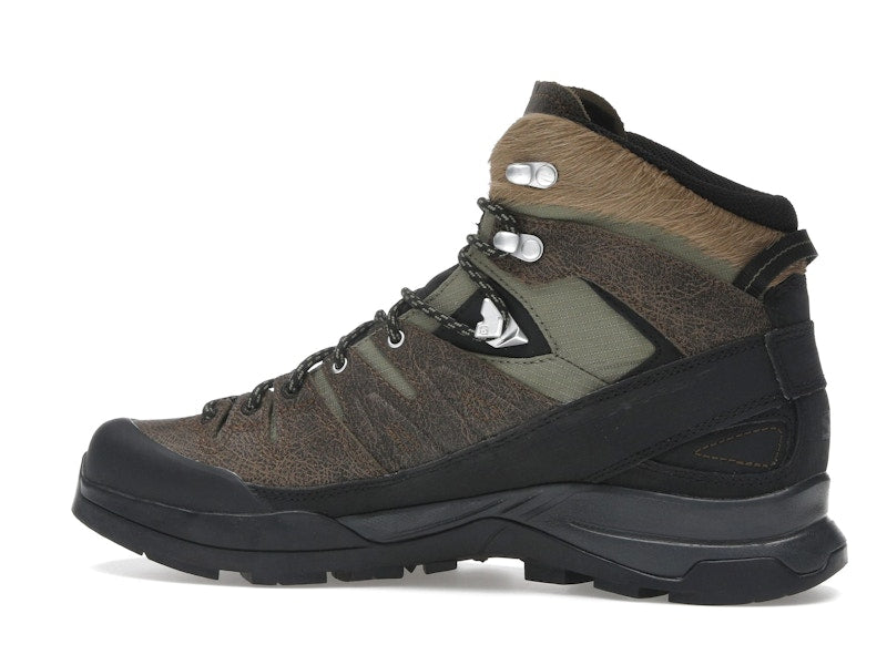 Salomon X-ALP Mid Distressed Leather GTX Dark Earth Black
