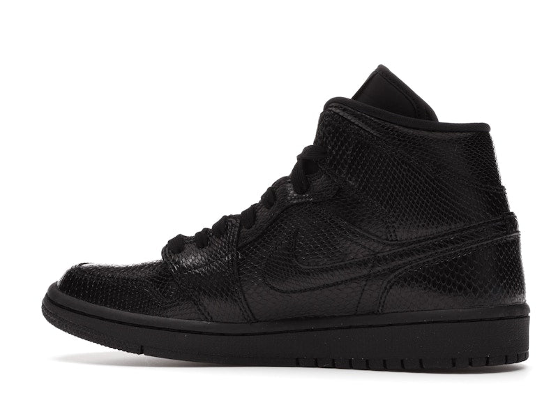 Jordan 1 Mid Black Snakeskin (Women's)