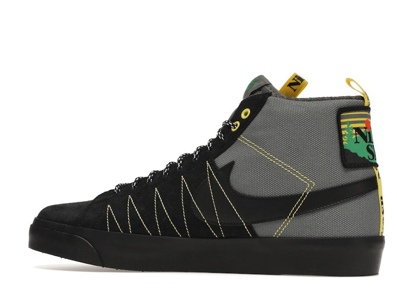 Nike SB Zoom Blazer Mid PRM Acclimate Cool Grey Yellow Strike