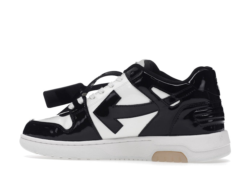 OFF-WHITE Out Of Office OOO Low Tops Patent Black White