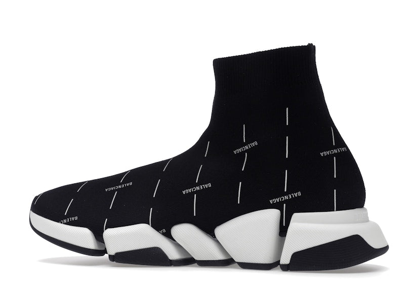 Balenciaga Speed 2.0 Black White Logo