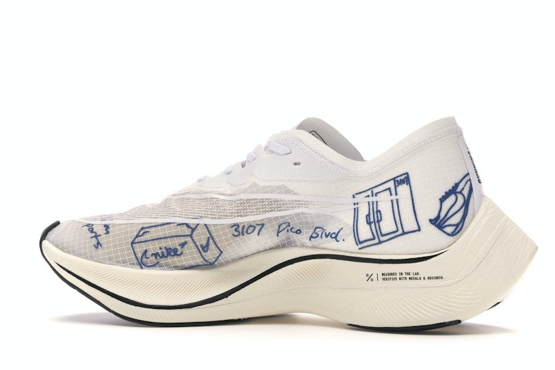 Nike ZoomX Vaporfly Next% Blue Ribbon Sports White