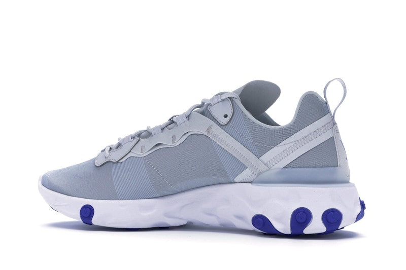 Nike React Element 55 Pure Platinum Racer Blue