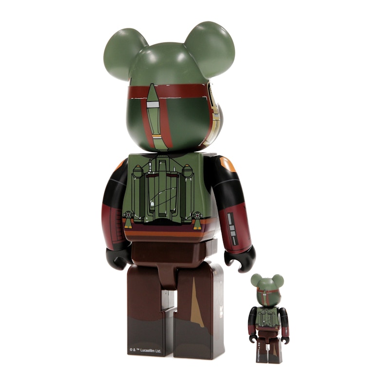 Bearbrick x Star Wars Boba Fett (Recovered Armor) 100% & 400% Set