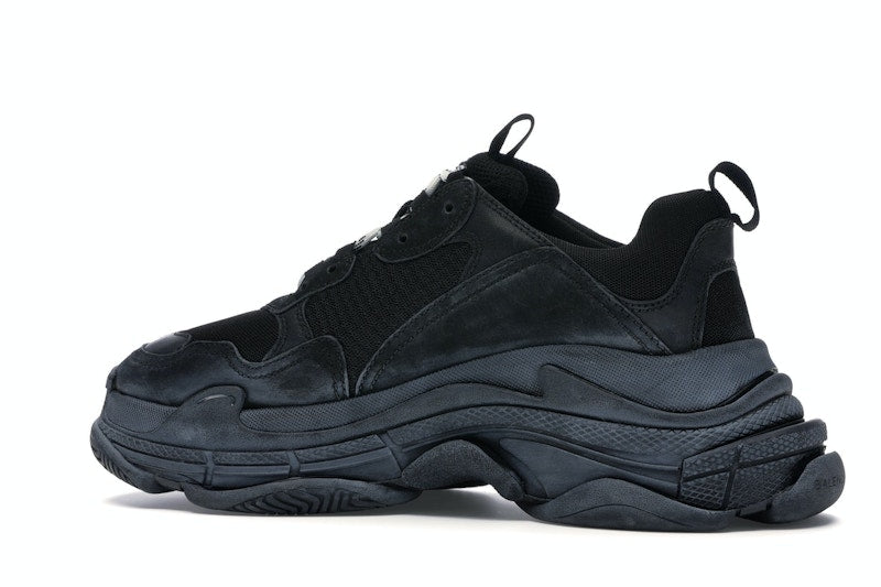 Balenciaga Triple S Triple Black (2018 Reissue) (Pre-Distressed)