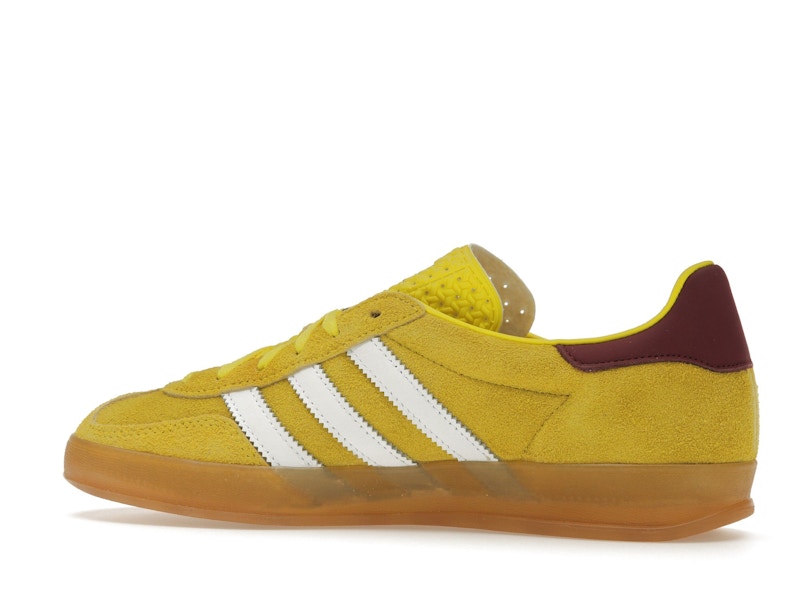 adidas Gazelle Indoor Bright Yellow Collegiate Burgundy (Women's)