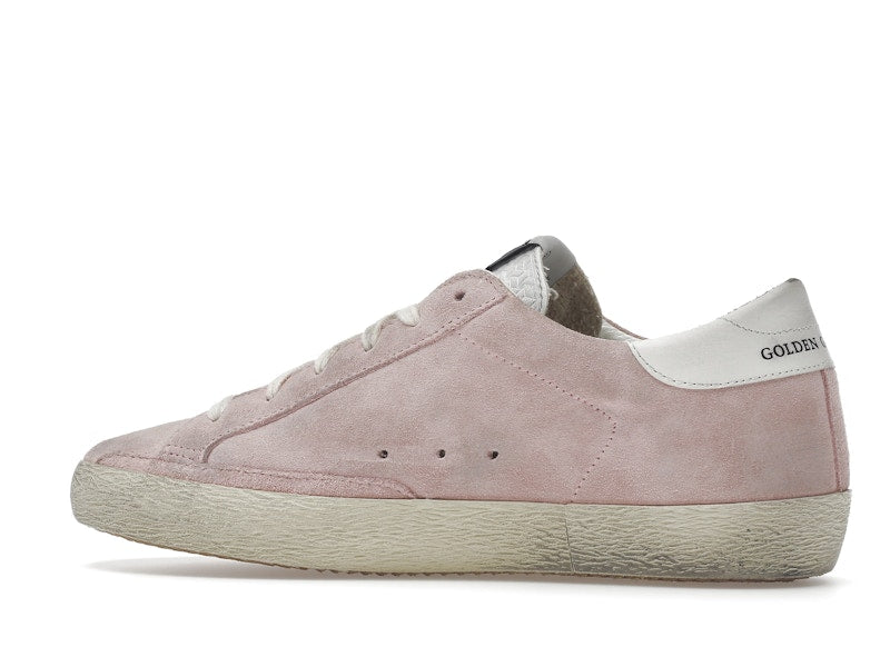 Golden Goose Super Star Pink Suede White
