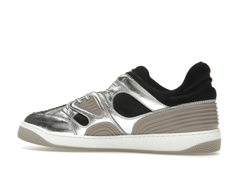 Gucci Basket Low Silver Black