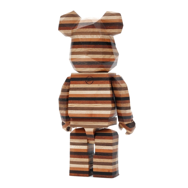 Bearbrick Karimoku Fragment Polygon-Horizon 400% Wood