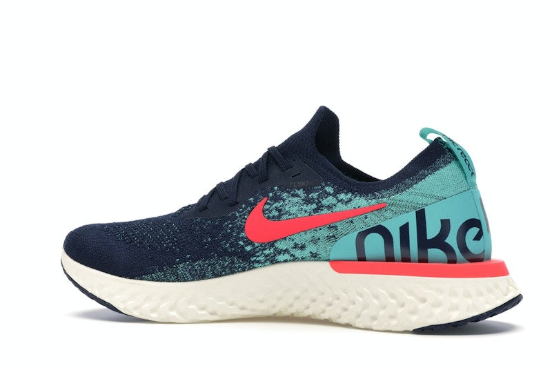Nike Epic React Flyknit College Navy Hyper Jade
