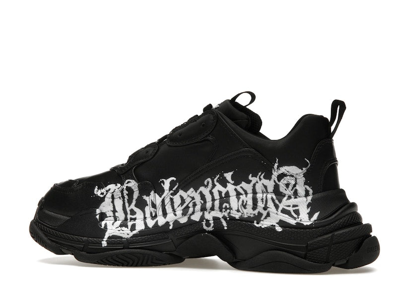 Balenciaga Triple S DIY Metal Artwork Black