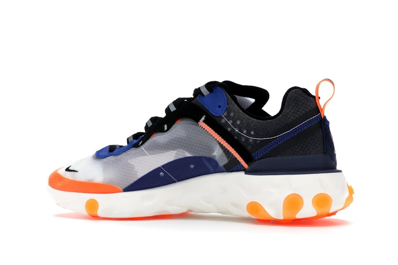 Nike React Element 87 Thunder Blue/Total Orange