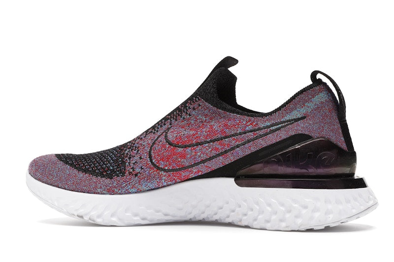 Nike Epic React Moc Flyknit Black University Red Hyper Jade