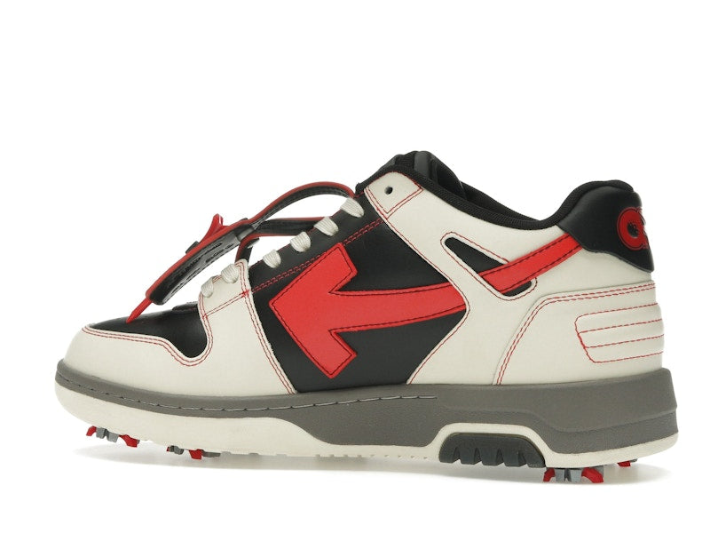 OFF-WHITE Out Of Office OOO Low Tops Golf Paris Hilinski Red Black