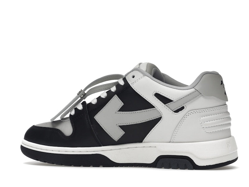 OFF-WHITE Out Of Office OOO Low Tops Light Grey Black