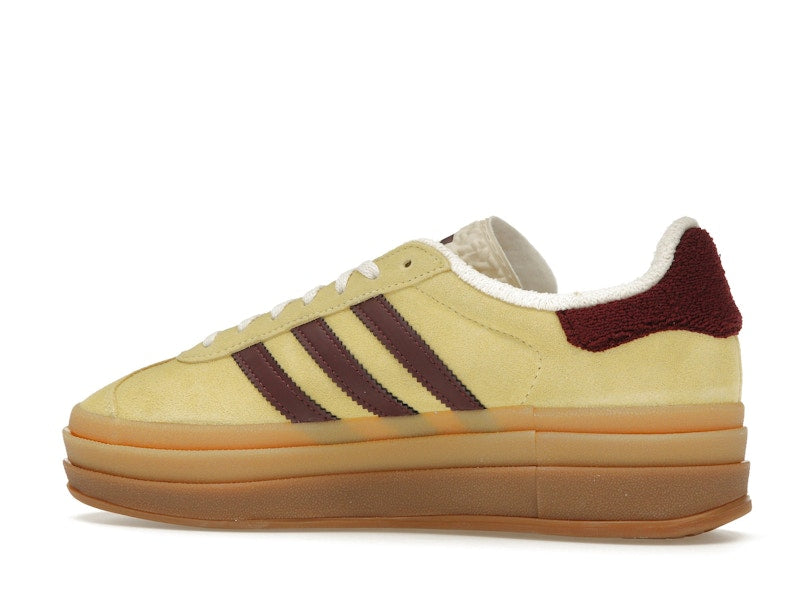 adidas Gazelle Bold Almost Yellow Maroon (Women's)