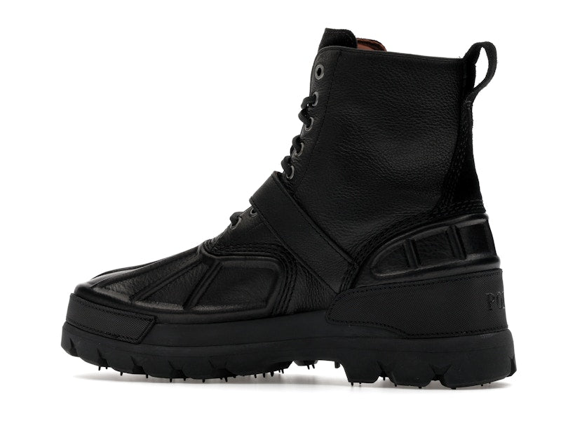 Polo Ralph Lauren Oslo High Oiled Leather Boot Black
