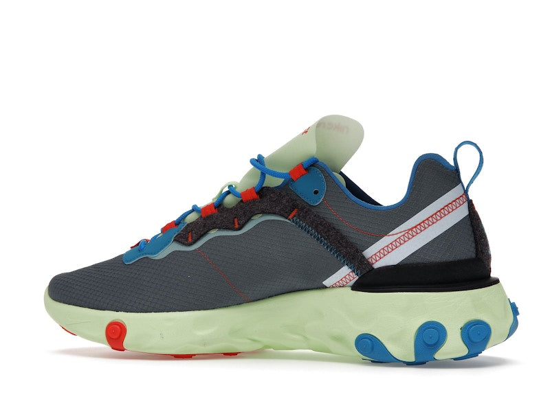 Nike React Element 55 Volt Dark Grey Photo Blue