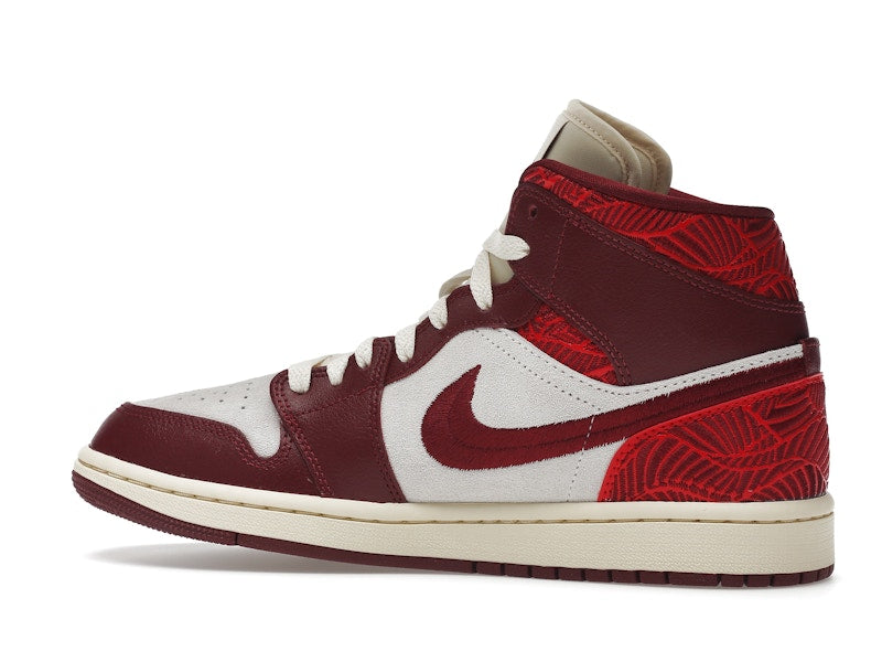 Jordan 1 Mid SE Tiki Leaf Team Red (Women's)