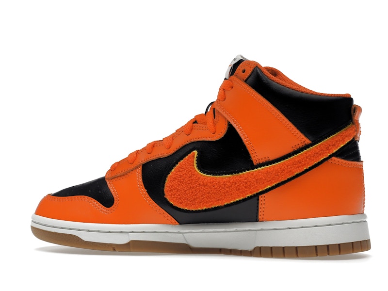 Nike Dunk High Retro Chenille Swoosh Safety Orange