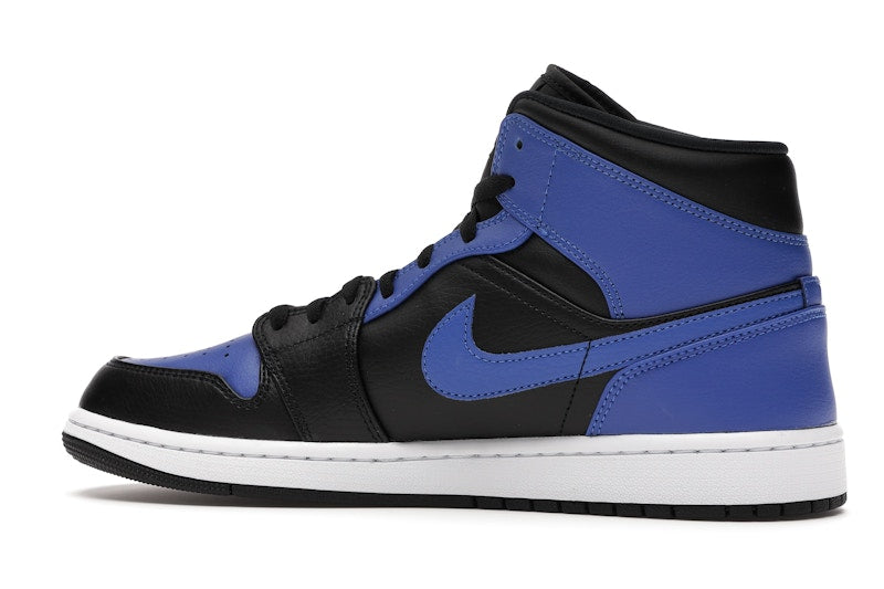 Jordan 1 Mid Hyper Royal Tumbled Leather