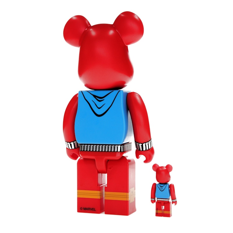 Bearbrick x Marvel Spider-Man Scarlet Spider 100% & 400% Set