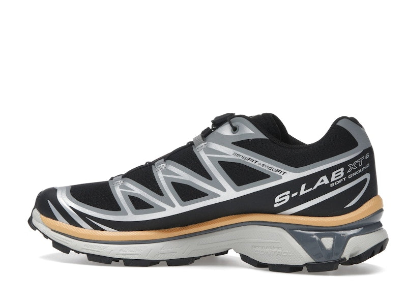 Salomon XT-6 Black Footwear Silver Warm Apricot