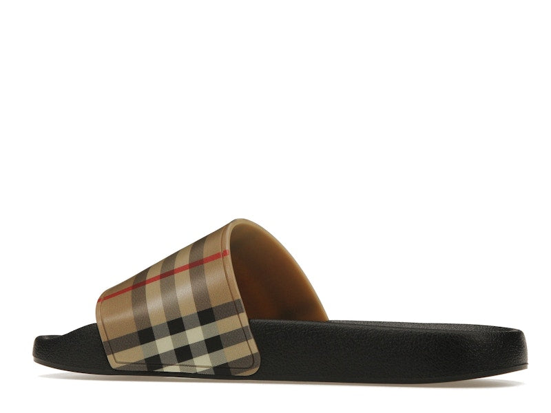 Burberry Check Print Slides Archive Beige (Women's)