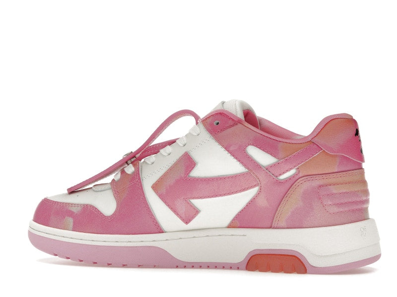 OFF-WHITE Out Of Office OOO "For Walking" Low Tops Pink Tie Dye