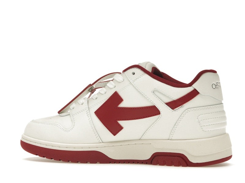 OFF-WHITE Out Of Office OOO Low Tops White Red White Tag