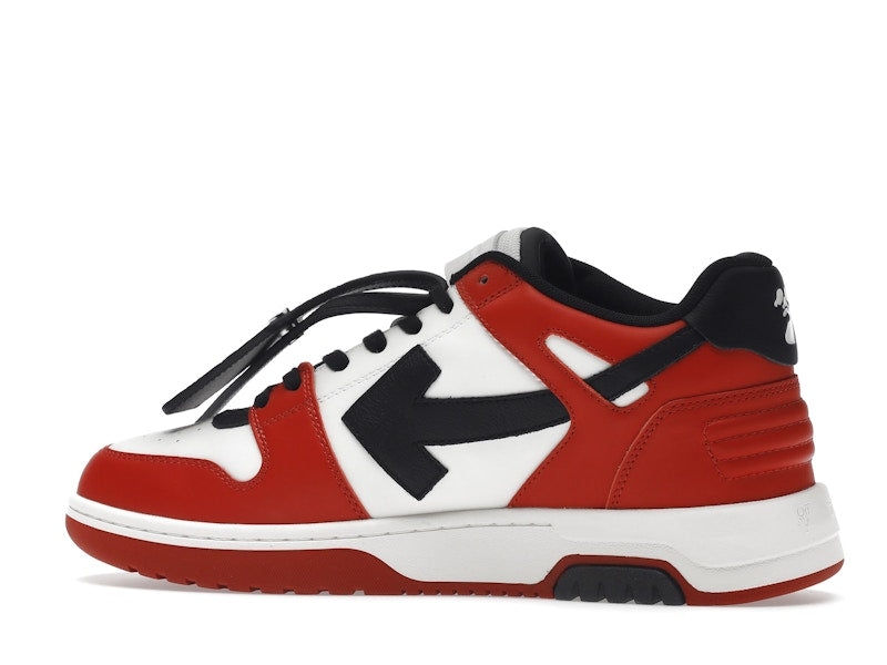 OFF-WHITE Out Of Office OOO Low Tops Black White Red